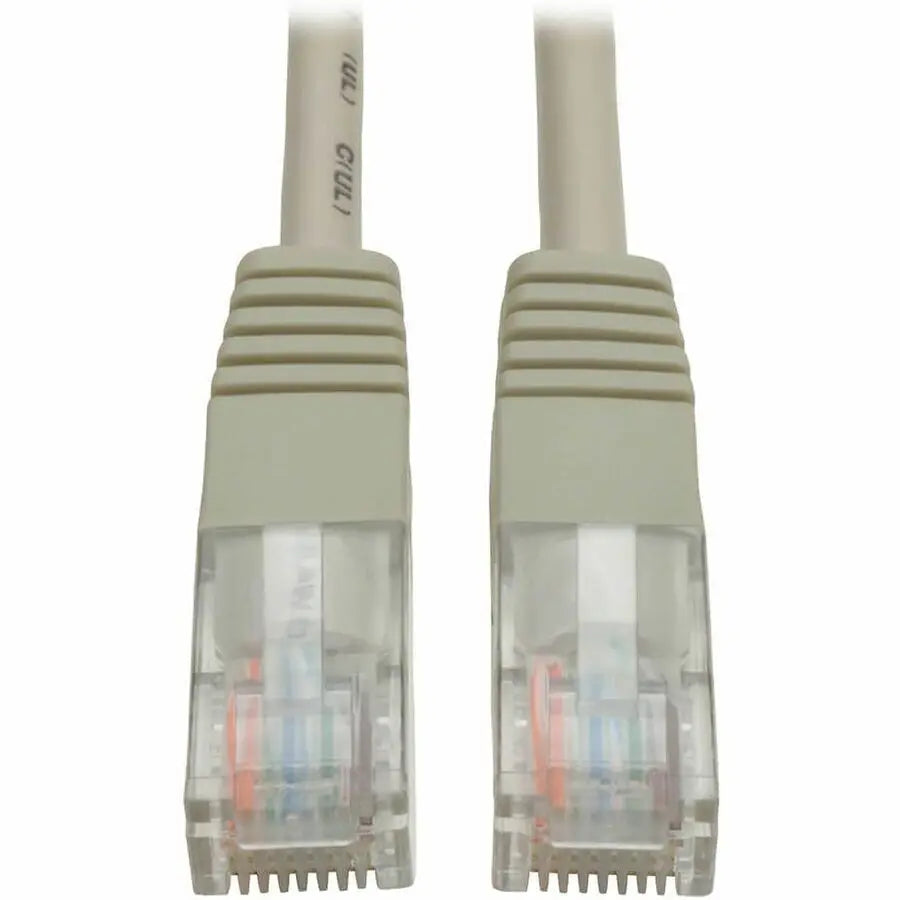 Eaton Tripp Lite Series Cat5e Ethernet Patch Cable - 25 ft, Gray, 350 MHz / 1 Gbps, UTP, Molded RJ45 Connectors