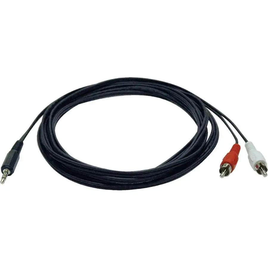 Eaton Tripp Lite Series 3.5 mm Mini Stereo to RCA Audio Y Splitter Adapter Cable (6 ft.) by Eaton Corporation