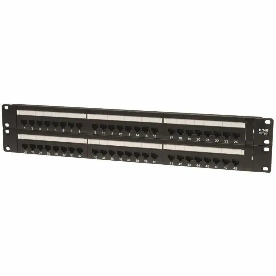 Eaton Corporation Tripp Lite N052-048 48-Port Cat5e Rack-Mount Patch Panel with 110 Punchdown Terminations