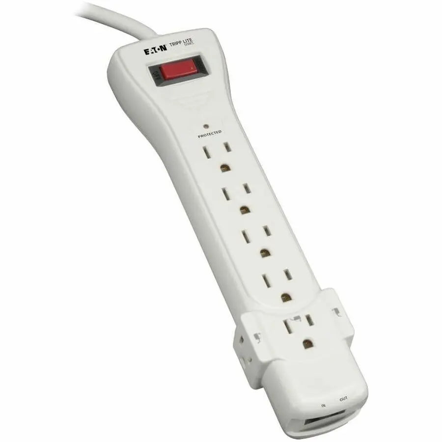 Eaton Corporation Tripp Lite SUPER6TEL12 7-Outlet Surge Protector with 12 ft. Cord and RJ11 Phone Line Protection