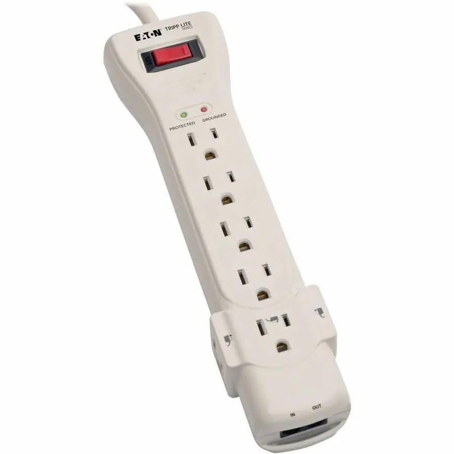 Eaton Corporation Tripp Lite Protect It! 7-Outlet Surge Protector with 15 ft. Cord and RJ11 Phone Line Protection