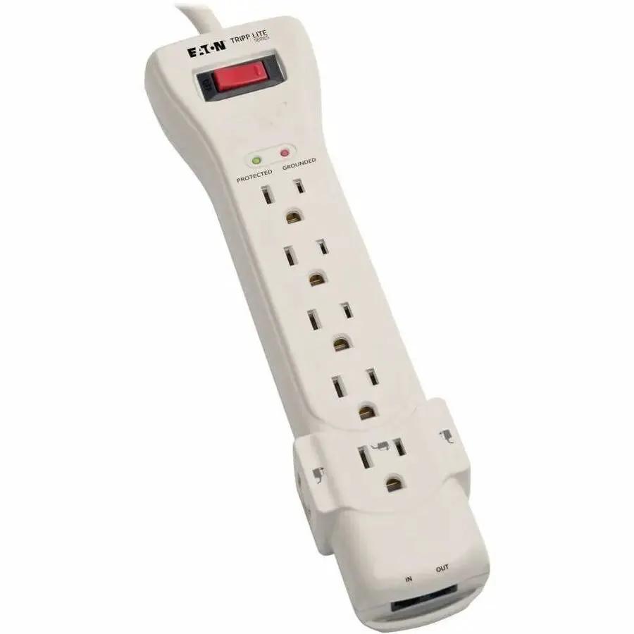 Eaton Corporation Tripp Lite Protect It! 7-Outlet Surge Protector with 15 ft Cord and Phone Line Protection by Eaton Corporation