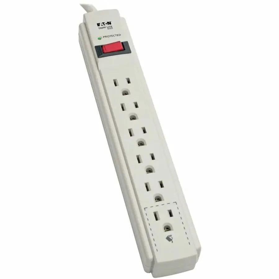 Eaton Corporation Tripp Lite Protect It! TLP604 6-Outlet Surge Protector with 4 ft. Cord and 790 Joules Rating by Eaton Corporation