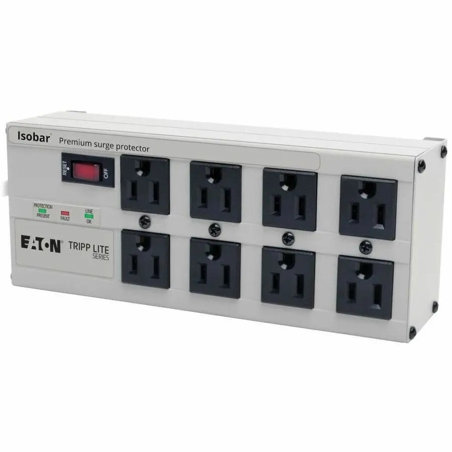 Eaton Tripp Lite Series Isobar ISOTEL8ULTRA 8-Outlet Surge Protector with 12 ft. Cord and Metal Housing