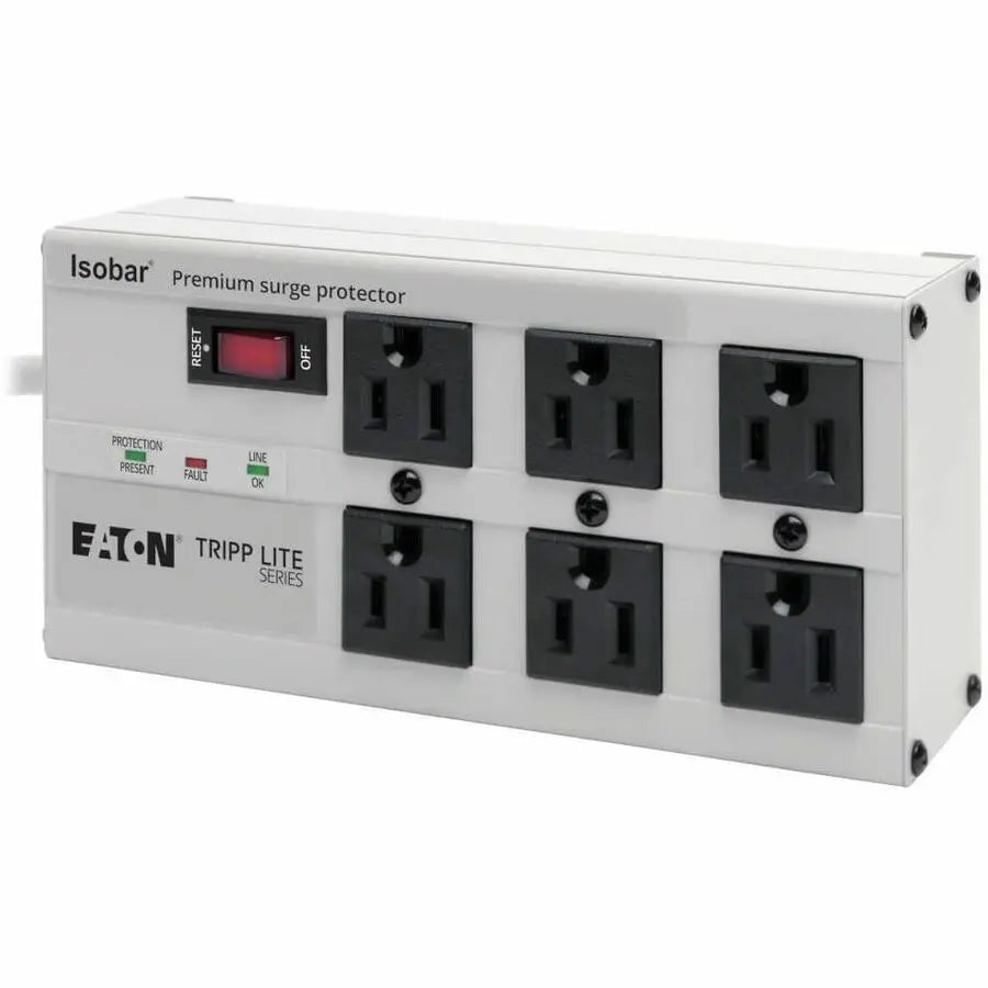 Eaton Tripp Lite Series Isobar 6-Outlet Surge Protector with 6 ft. Cord and Right-Angle Plug