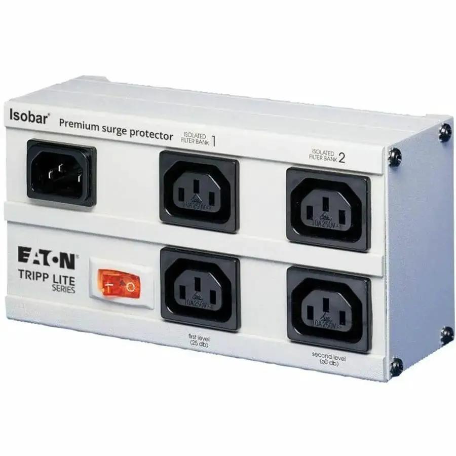 Eaton Corporation Tripp Lite EURO-4 Isobar 4-Outlet 230V Surge Protector with 6 ft. Cord by Eaton Corporation