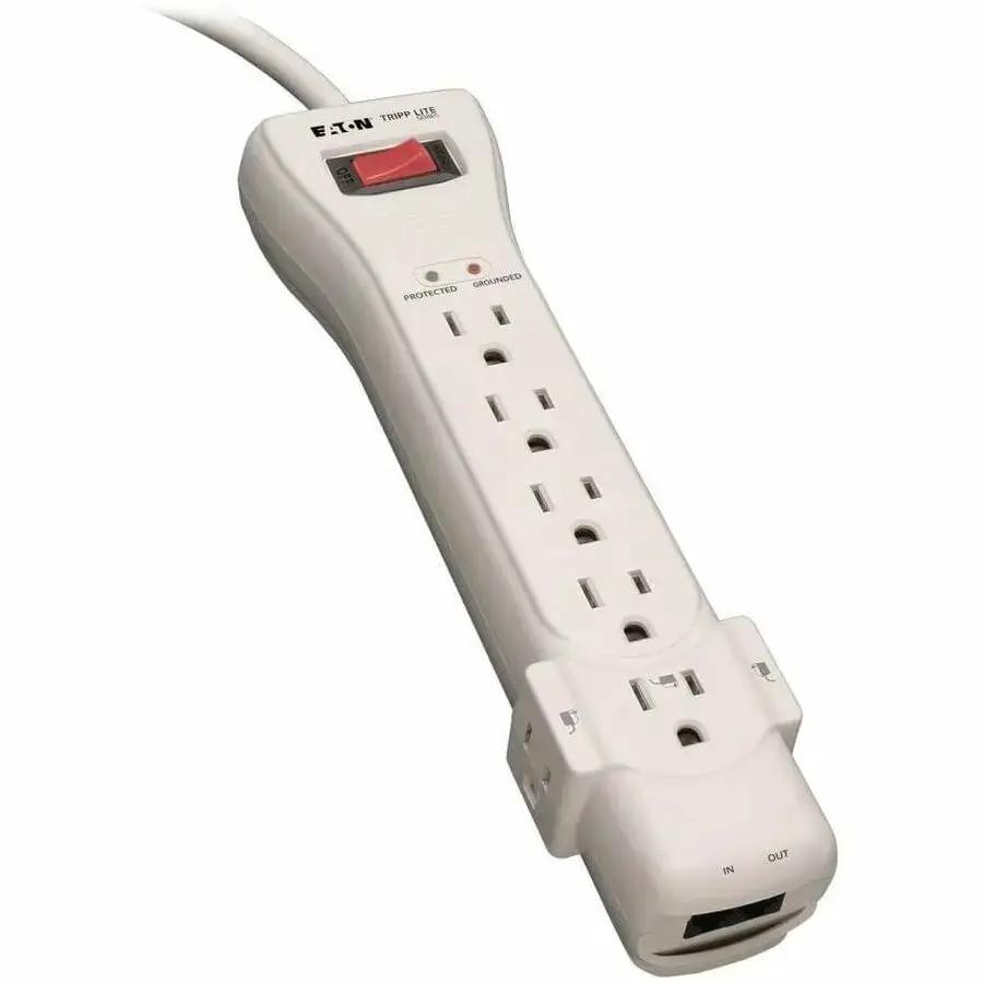 Eaton Tripp Lite Series Protect It! 7-Outlet Surge Protector with Telephone Line Protection and 7 ft. Cord by Eaton Corporation