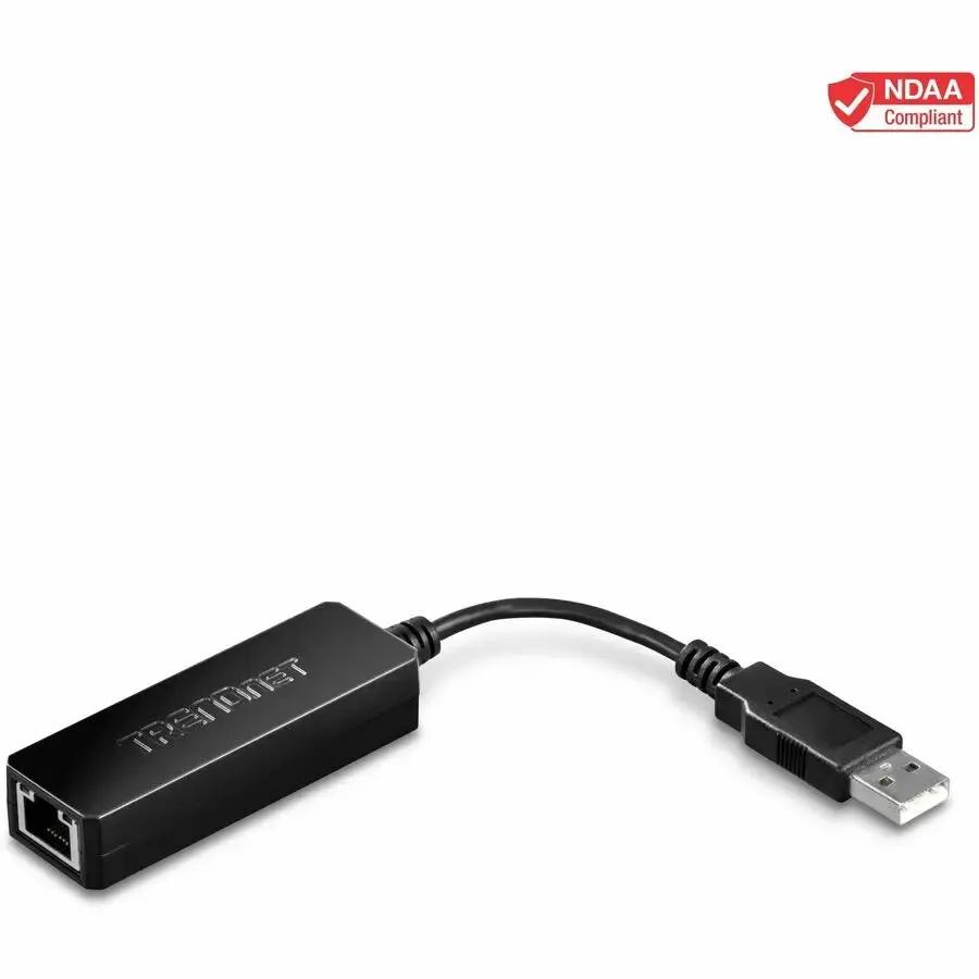 TRENDnet TU2-ET100 USB 2.0 to Fast Ethernet Adapter – Supports Windows & Mac, Full Duplex 200 Mbps Ethernet Speeds by TRENDnet