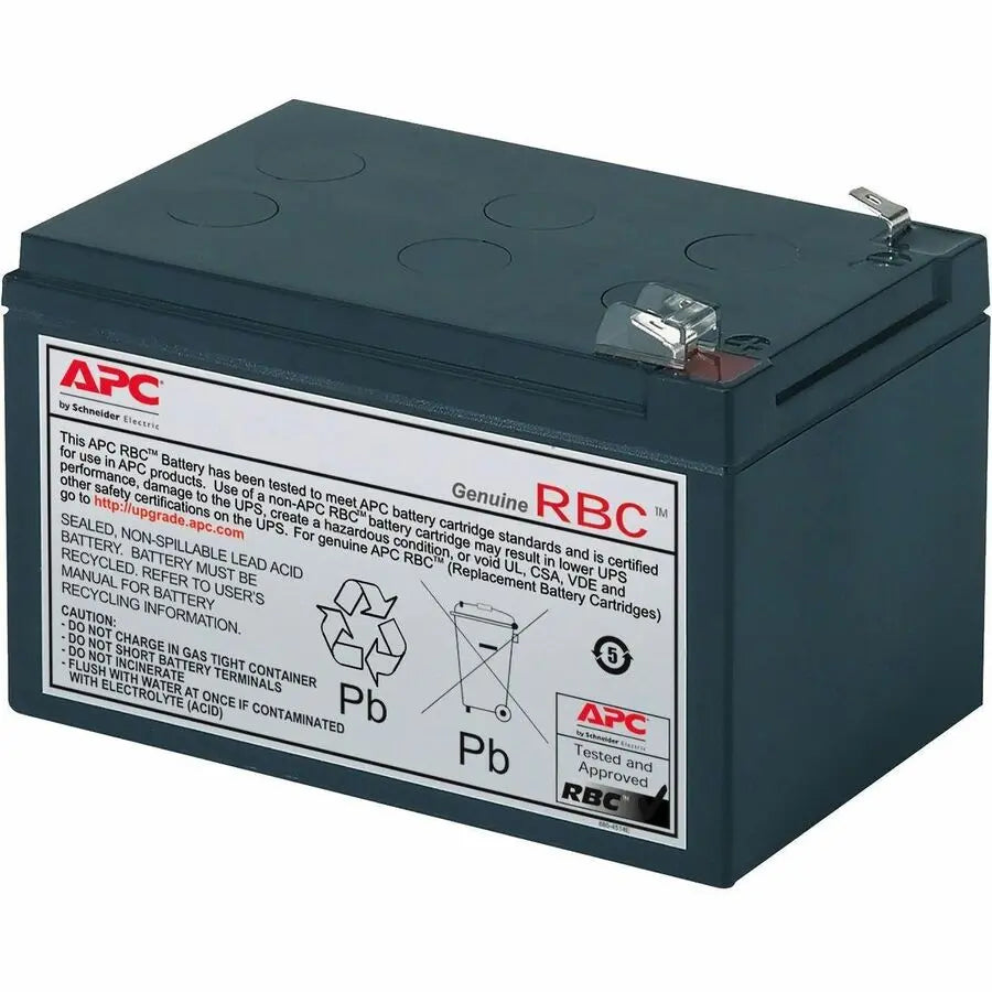 Schneider Electric SA APC Replacement Battery Cartridge 4 (RBC4) – 12V 12AH Lead-Acid Battery for APC UPS Systems
