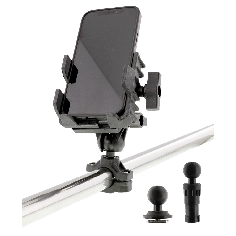 Scotty 0139 Phone Holder with Post, Track & Rail Mounts for Marine and Boating Applications