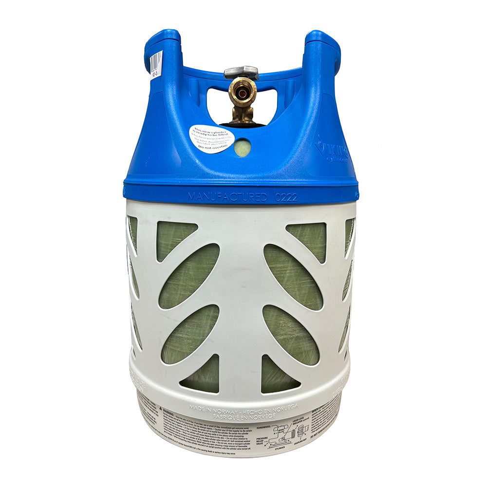 Viking Cylinders 17lb Vertical Fiberglass Composite LPG Cylinder with Type 1 Valve – OPD, DOT, TC Approved