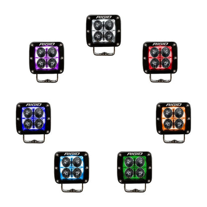 RIGID Industries Radiance+ RGBW Pod Lights (Pair) – Compact Off-Road LED Lighting with Customizable Backlighting