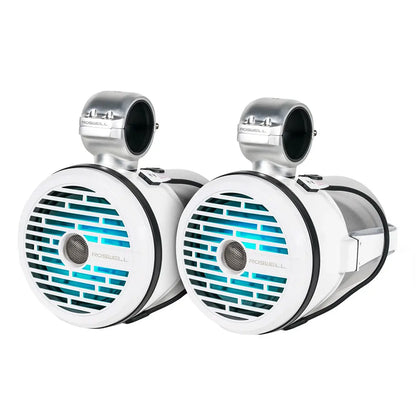 Roswell Marine R1 8 Tower Speakers - White, 100W RMS & 200W Peak Power for Marine and Watersports Audio