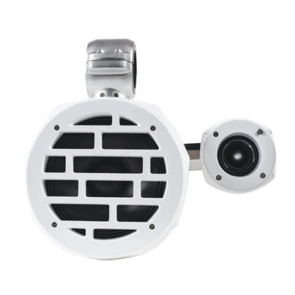 Roswell Marine R1 Pro Tower Speakers - White, 8-Inch Woofer, 200W RMS, 400W Peak Power