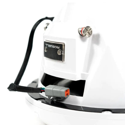 Roswell Marine R1 10-Inch Subwoofer with RGB LED Backlighting - White - 250W RMS / 500W Peak Power