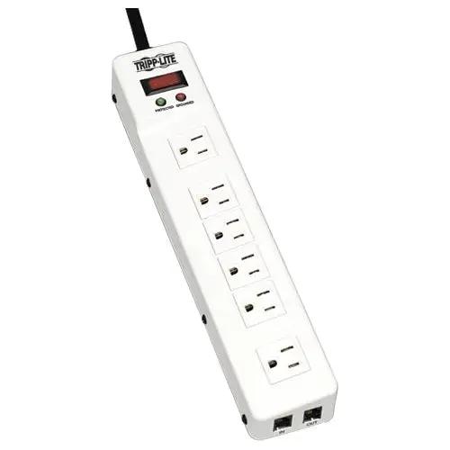 Eaton Corporation Tripp Lite Protect It! TLM626TEL15 Surge Suppressor with 6 Outlets and Tel/DSL Line Protection by Eaton Corporation