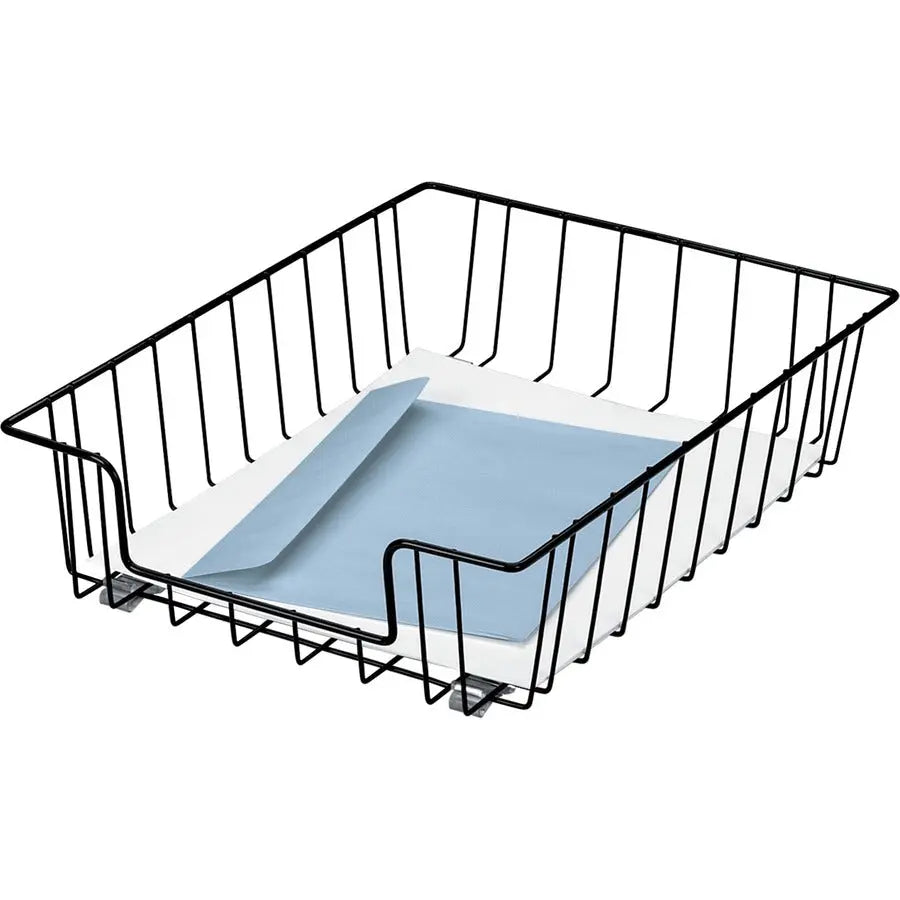 Fellowes Wire 3-Inch Letter Desk Tray Organizer - Black