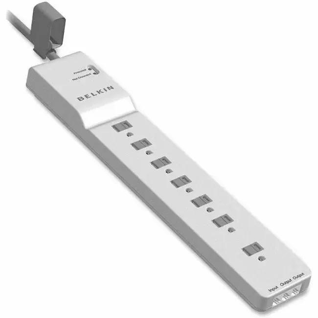 Belkin 7-Outlet Surge Protector with 12ft Cord and RJ11 Phone Line Protection by Belkin International, Inc