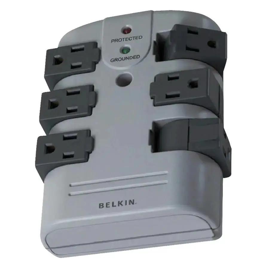 Belkin 6 Outlet Pivot Plug Surge Protector - Wall Mountable, 1080 Joules by Belkin International, Inc
