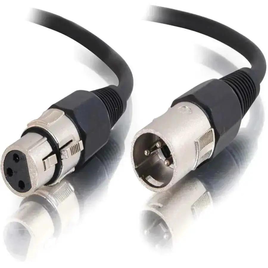 C2G 12ft Pro-Audio XLR Male to XLR Female Cable – Professional Balanced Audio Connection by Legrand Group