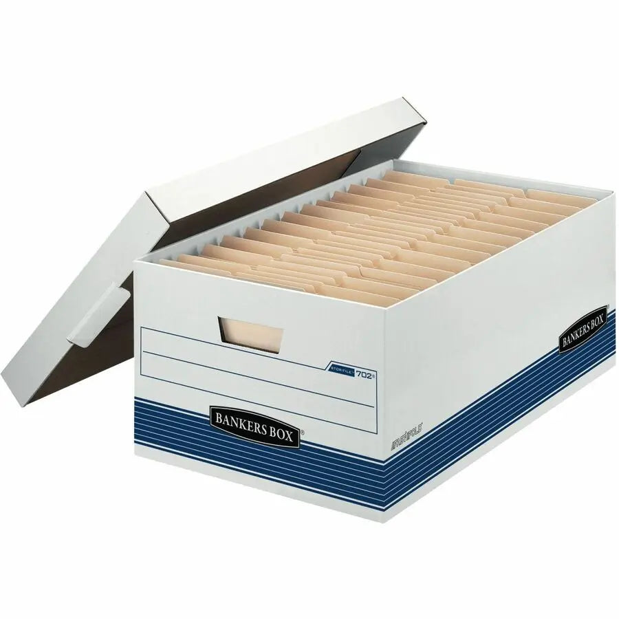 Bankers Box Stor/File Medium-Duty Legal Storage Boxes with Lids (Part No. 00702) – 12 Pack