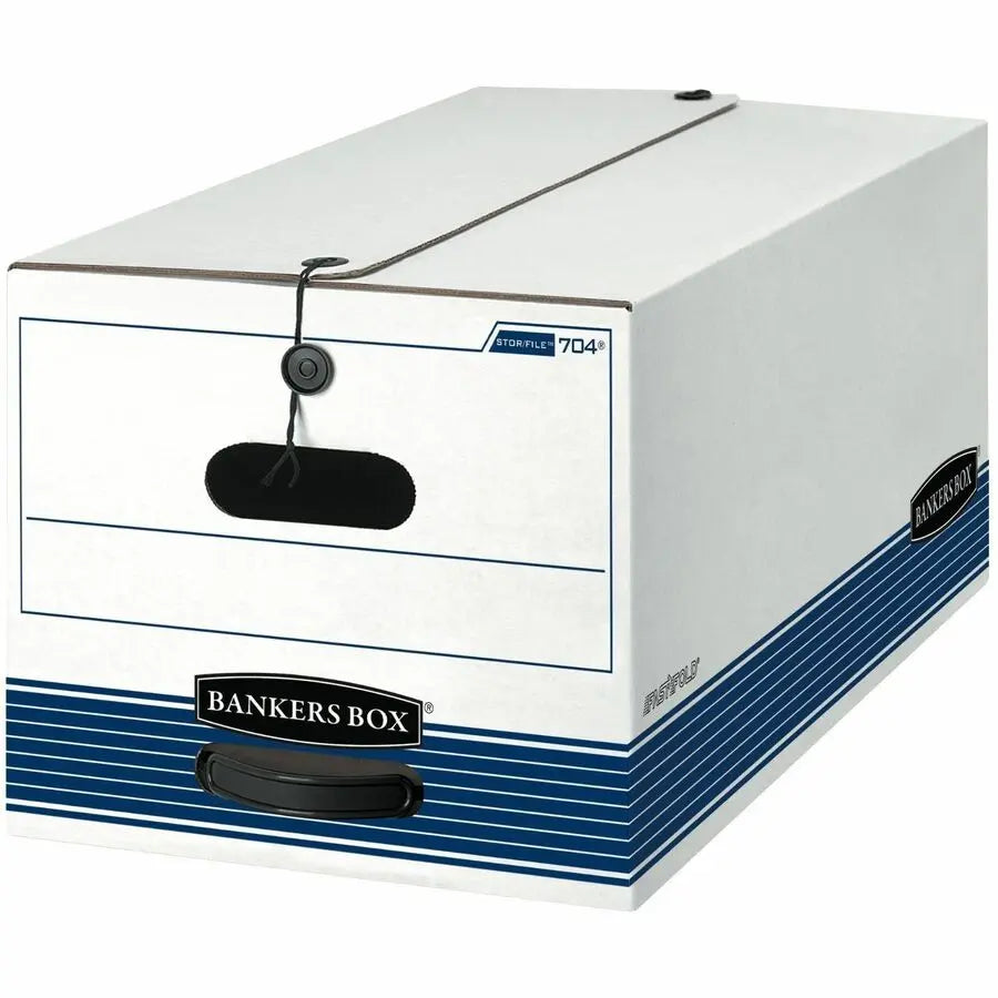 Fellowes Bankers Box STOR/FILE File Storage Box with Lids - 12 Pack, Blue, 12 x 10 x 24 Inches