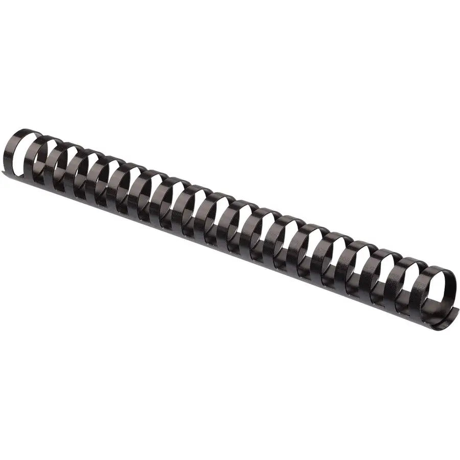 Fellowes Plastic Combs - Oval Back, 1-1/2 inch, 50 Pack, Black