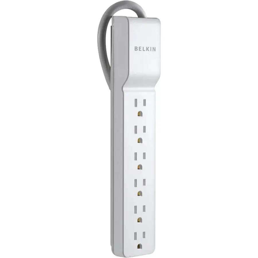 Belkin 6 Outlet Home/Office Surge Protector with 2.5 ft Cord and 555 Joules by Belkin International, Inc