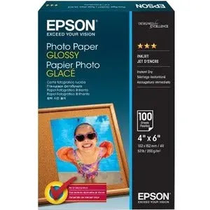 Epson S042038 Glossy Photo Paper – 100 Sheets of Premium White Photo Paper for Inkjet Printers