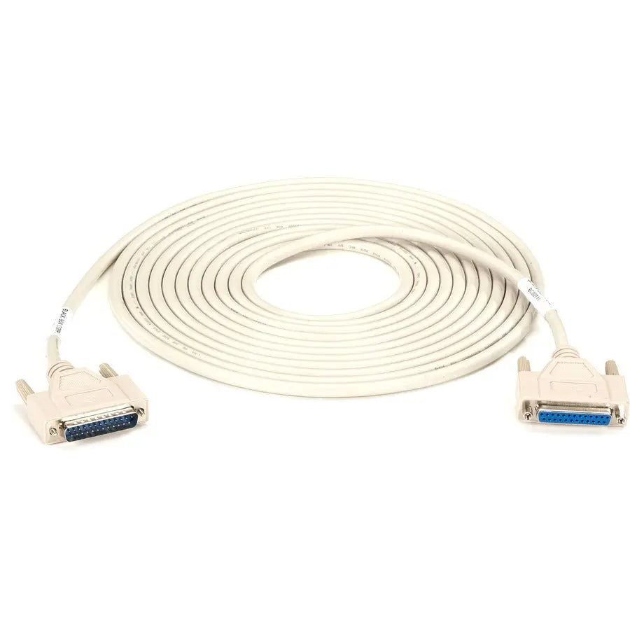 Black Box RS-232 Serial Extension Cable BC00711 - 25 Feet Data Transfer Cable for Serial Connections