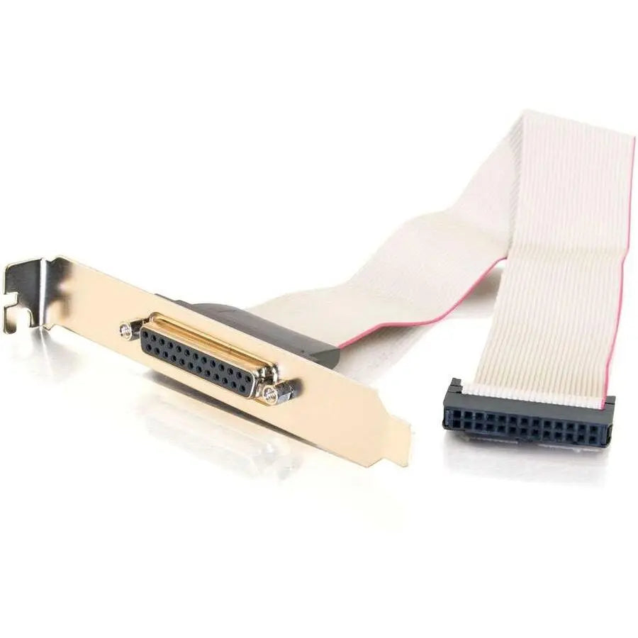 C2G 11-inch DB25 Female Parallel Add-A-Port Adapter Cable with Bracket - Legrand Group Part 10338 by Legrand Group