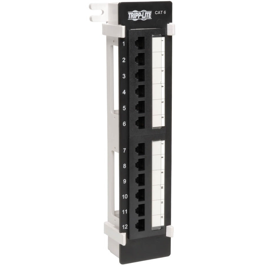 Eaton Tripp Lite Series N250-012 12-Port Cat6 Wall-Mount Patch Panel