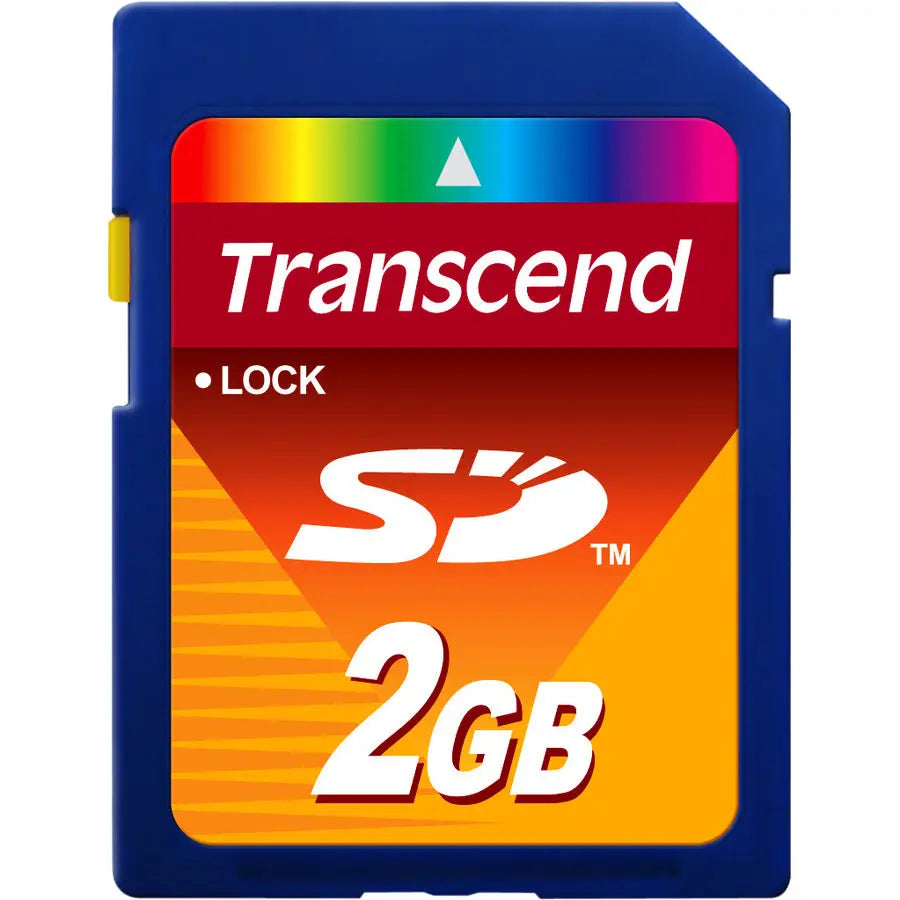 Transcend 2GB Secure Digital Card - Compact SD Memory for Cameras, Phones, and More