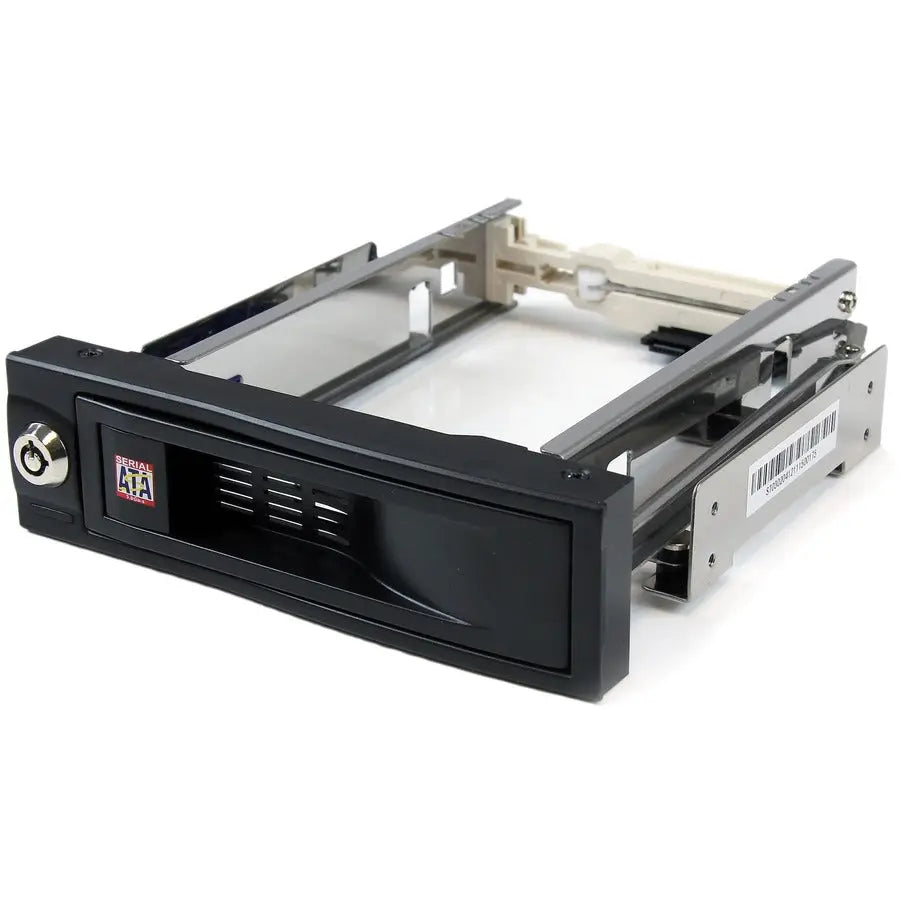 StarTech.com HSB100SATBK 5.25-Inch Tray-Less SATA Hot-Swap Hard Drive Bay, Black