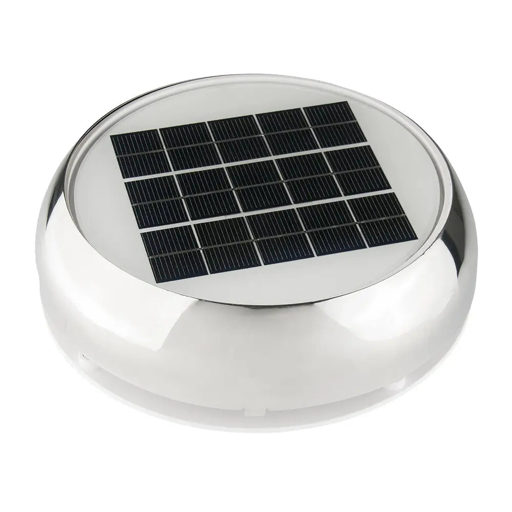Marinco 3-Inch Day/Night Solar Vent in Stainless Steel - Model N20803S