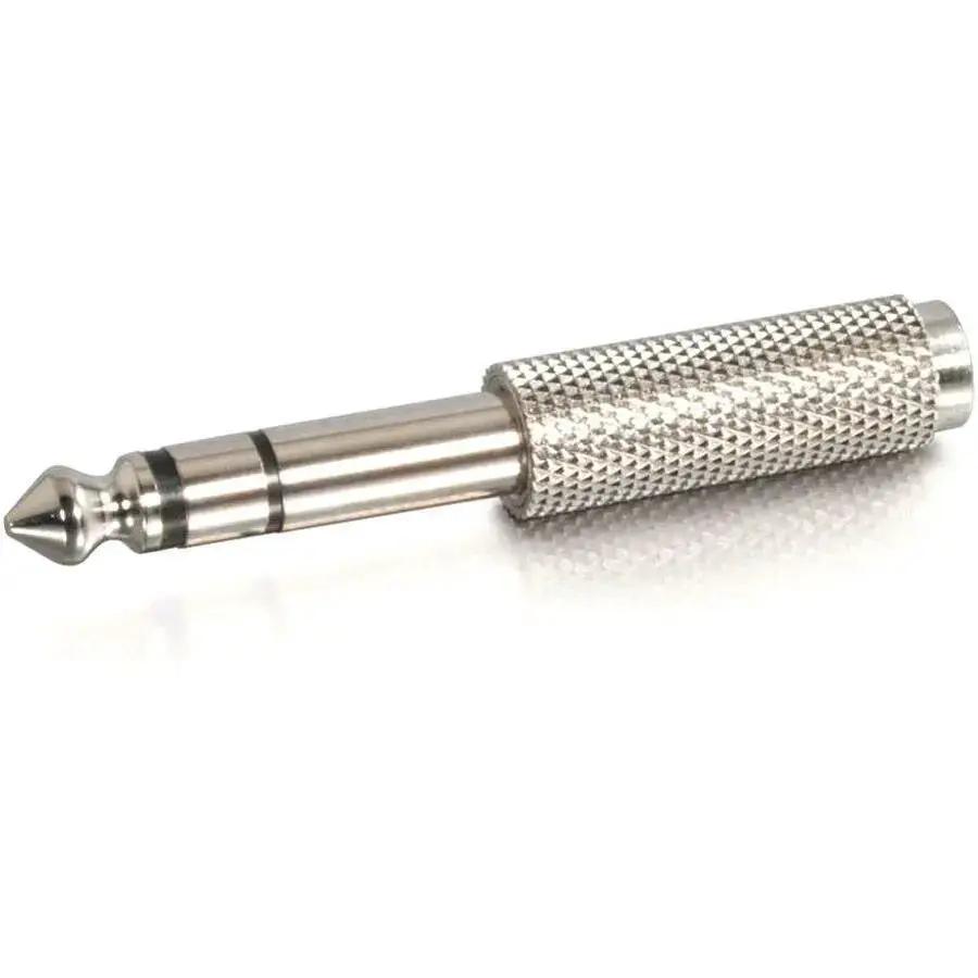 C2G 6.3mm (1/4 Inch) Stereo Male to 3.5mm Stereo Female Adapter - Silver by Legrand Group