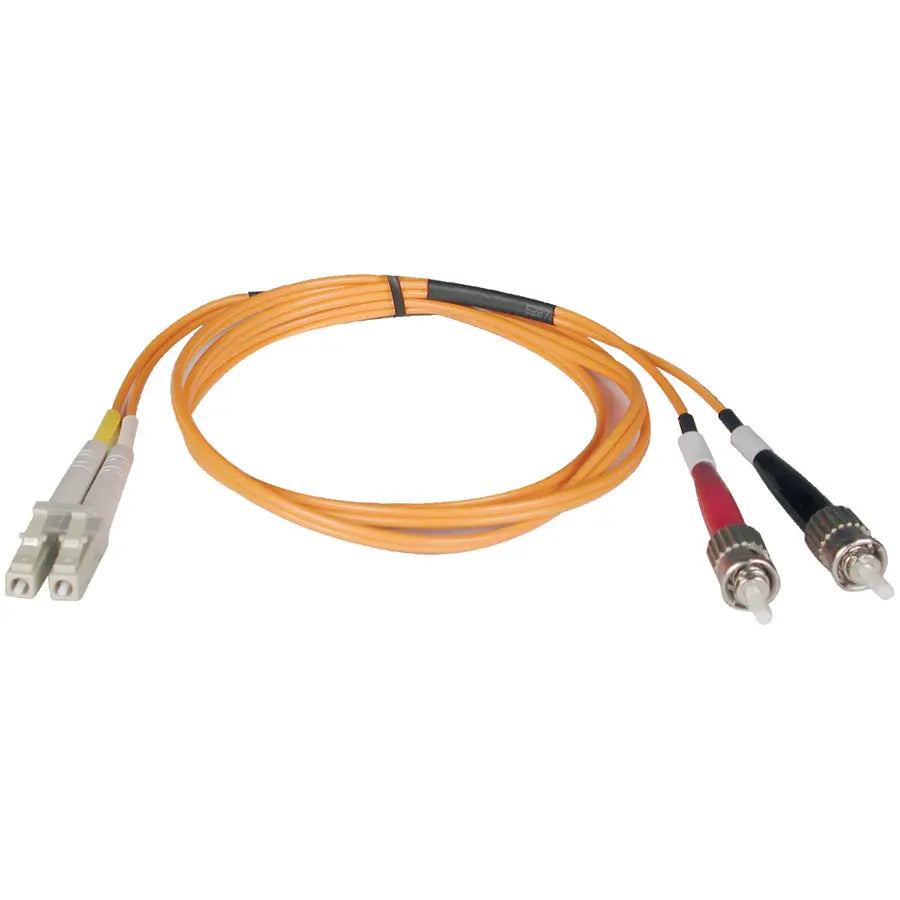Eaton Tripp Lite Series 8-Meter Duplex Multimode Fiber Optic Patch Cable with LC to ST Connectors