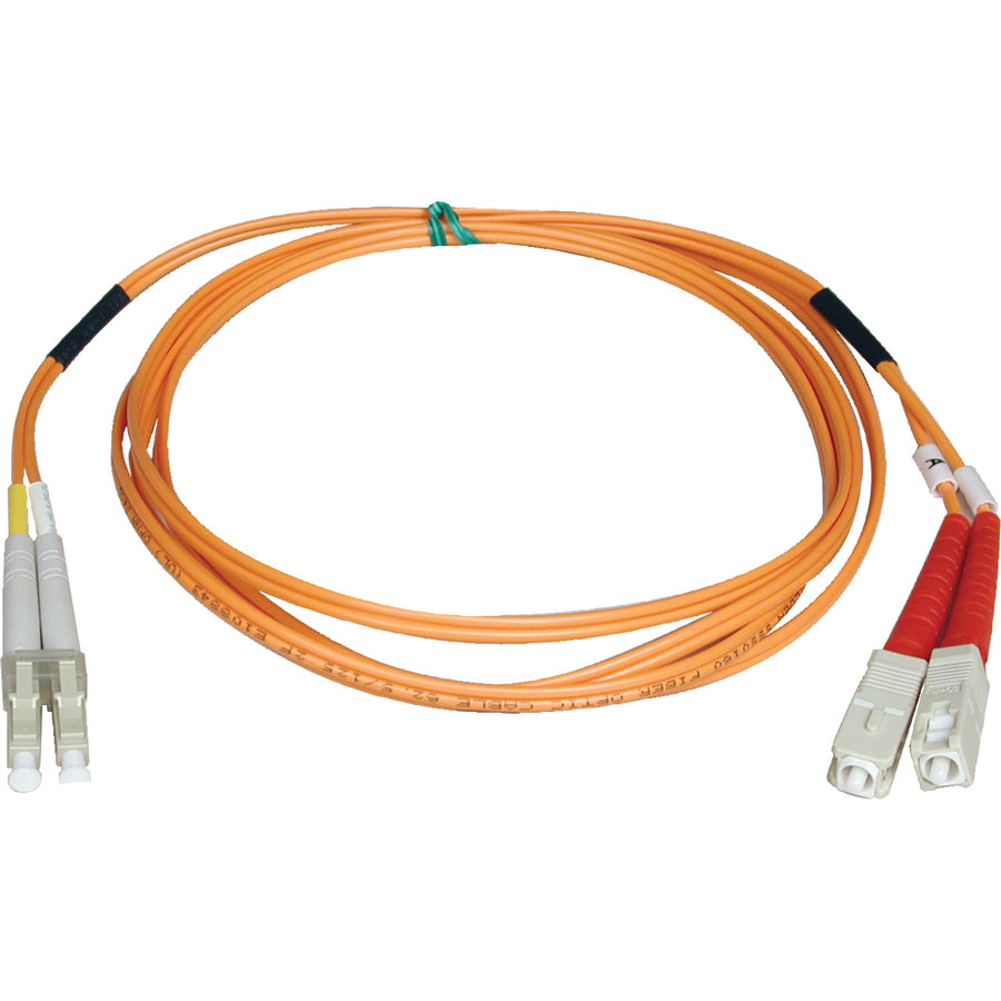 Eaton Tripp Lite Series 25 ft. Duplex Multimode 62.5/125 Fiber Optic Patch Cable with LC/SC Connectors