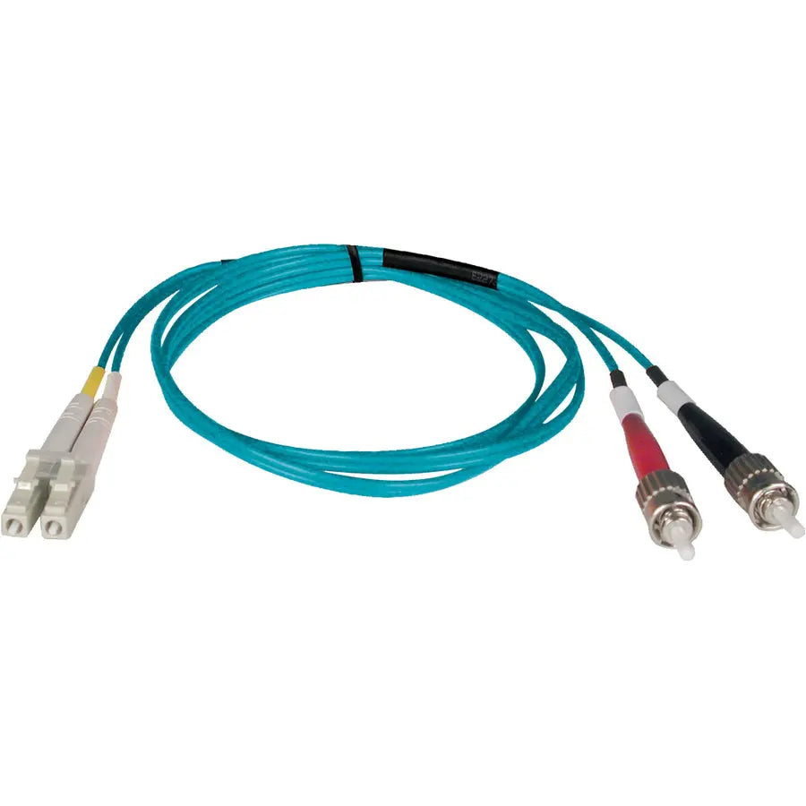 Eaton Tripp Lite Series N818-02M 2M Aqua Blue Fiber Optic Duplex Patch Cable for 10Gb Ethernet