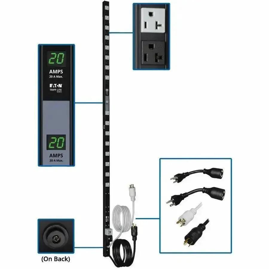 Eaton Corporation PDUMV40 PDU Metered Dual Circuit Power Distribution Unit for Data Centers and Network Closets by Eaton Corporation