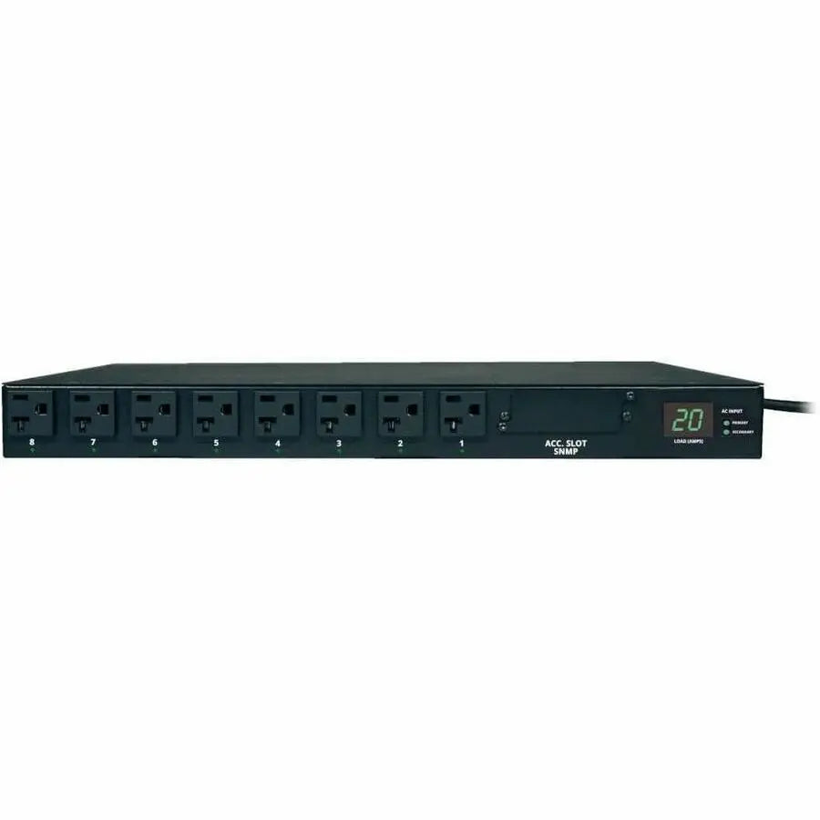 Eaton Corporation Tripp Lite PDUMH20AT PDU Metered Auto Transfer Switch 120V 20A 16 Outlets