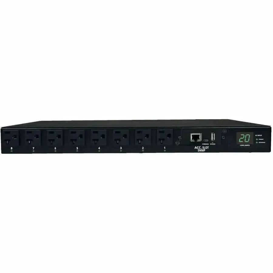 Eaton Corporation Tripp Lite PDUMH20ATNET Switched ATS 120V 20A 16 Outlet PDU for Network Redundancy by Eaton Corporation