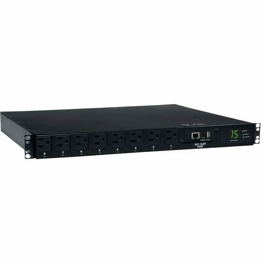 Eaton Corporation PDUMH15ATNET Switched ATS PDU with 8 Outlets and Dual Input Power Support