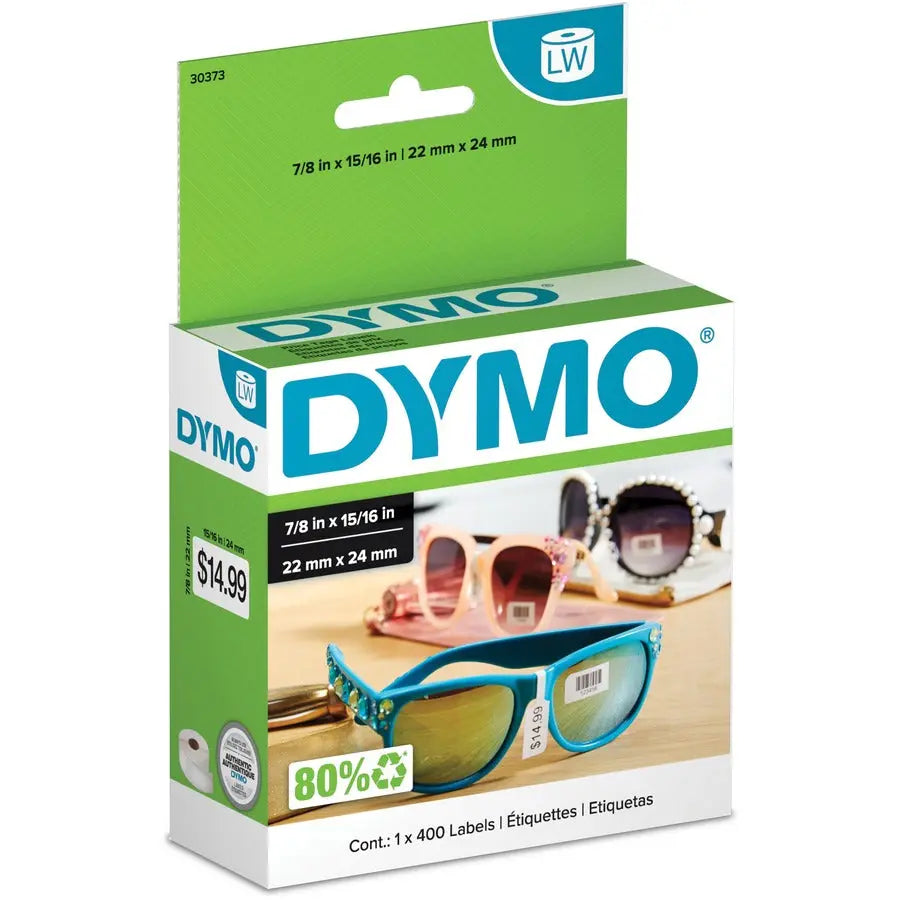 Dymo Label Writer Price Tag Labels - White, Part No. 30373, 400 Labels per Roll