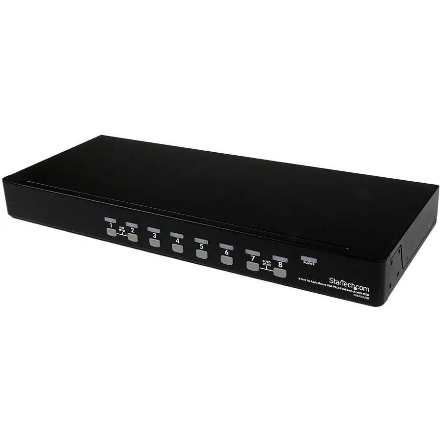 StarTech.com SV831DUSB 8 Port Rackmount USB and PS/2 KVM Switch with OSD for Server Management
