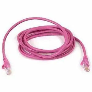 1FT CAT6 PNK UTP SNAGLESS      CABL