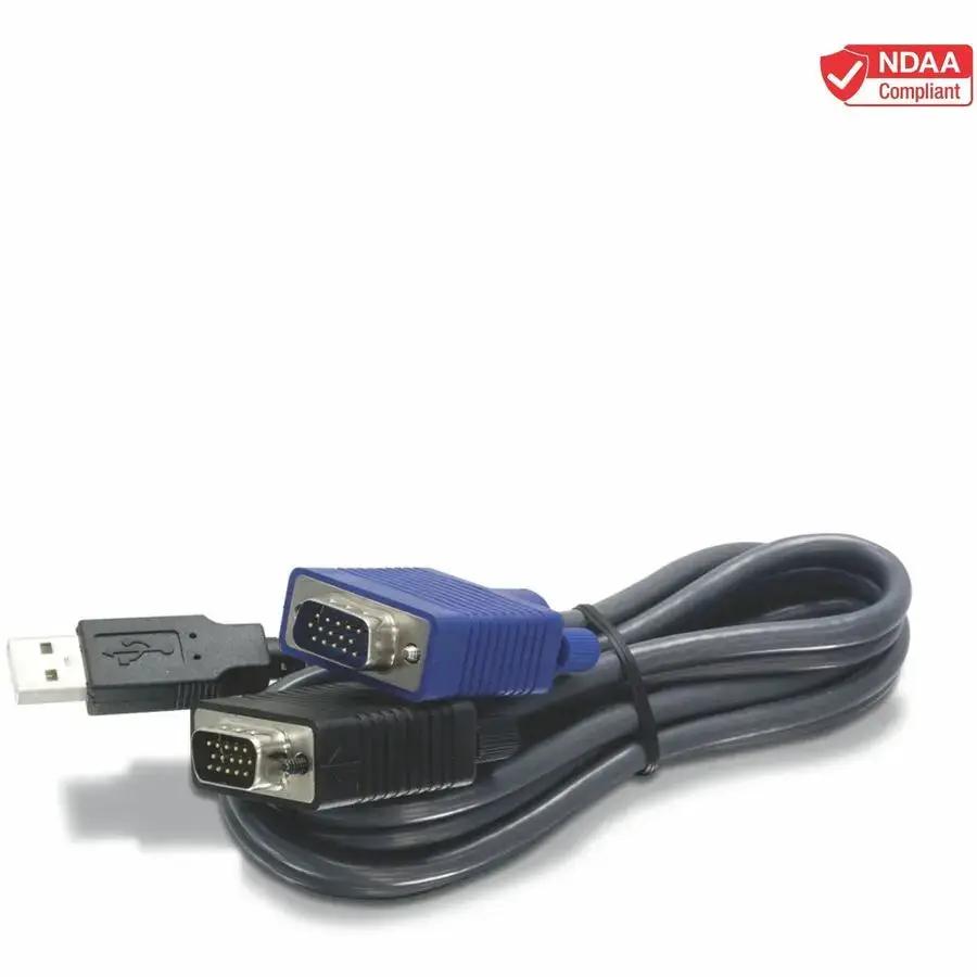 TRENDnet TK-CU06 6-Foot USB VGA KVM Cable for TK-803R and TK-1603R Switches by TRENDnet