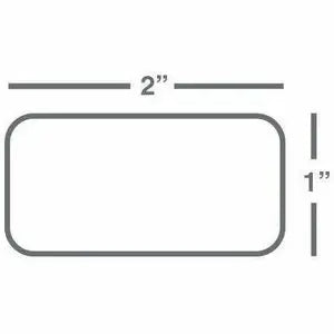 Wasp Barcode Technologies 2.0 x 1.0 Inch Polyester Asset Labels – 1380 Labels per Roll