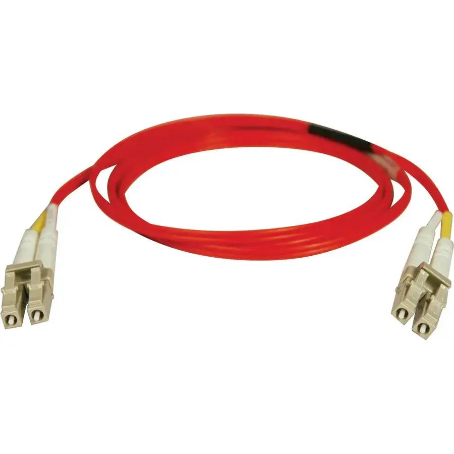 Eaton Tripp Lite Series 10-Meter Duplex Multimode 62.5/125 Fiber Optic Patch Cable with LC Connectors - Red by Eaton Corporation