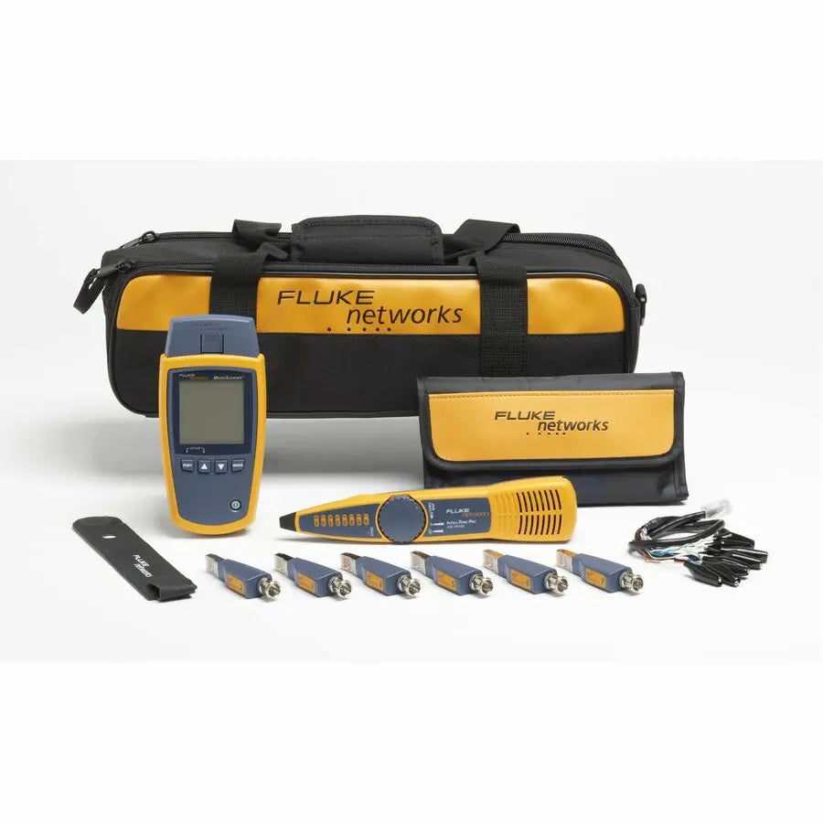 Fluke Networks MicroScanner2 Professional Kit for Network Cable Testing and Verification